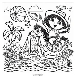 Simple Coloring Sheet Of Diego