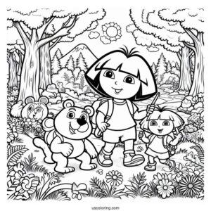 Dora And Friends Exploring In The Forrest