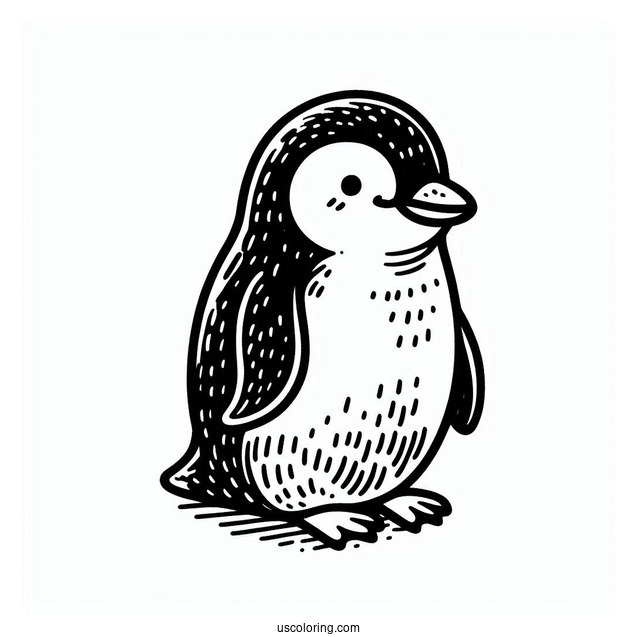 Chinstrap Penguin Coloring Page For Kids