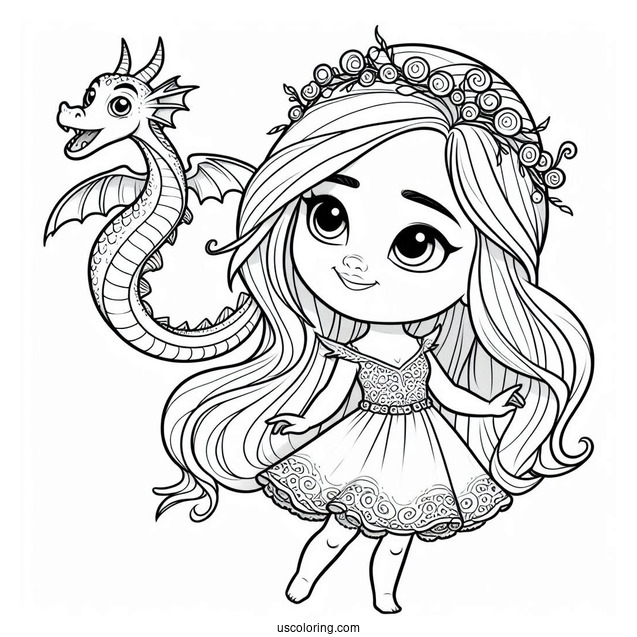 Girl Dragon From Shrek To Color