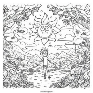 Summer From Rick And Morty Coloring Page