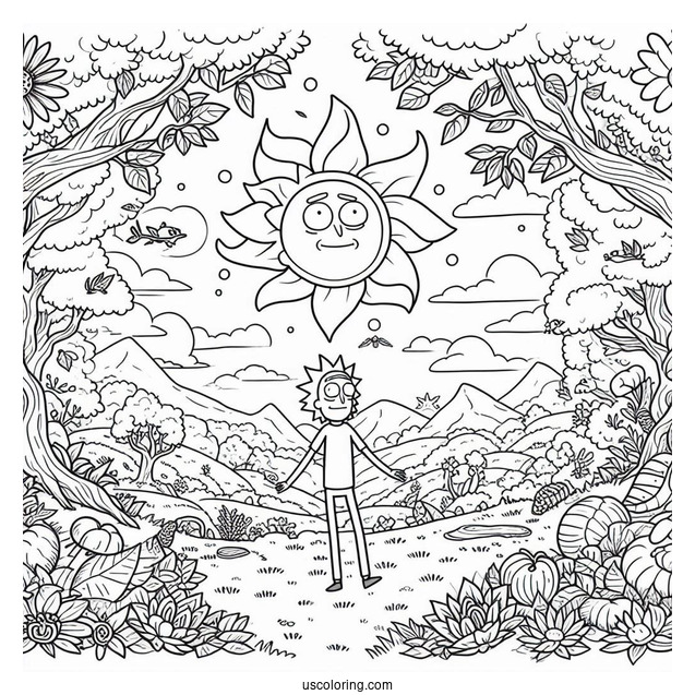 Summer From Rick And Morty Coloring Page