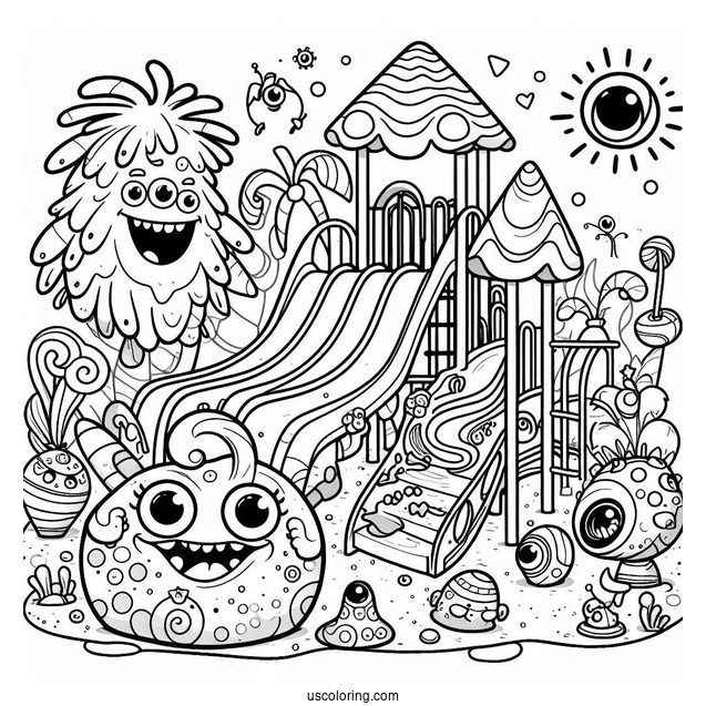 My Singing Monsters Coloring Page Of Playground