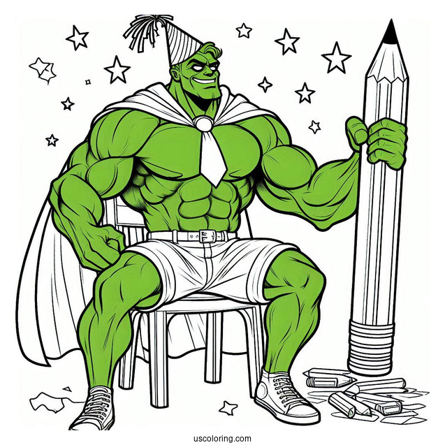 The Hulk Coloring Page Behind Spider Man For Kids