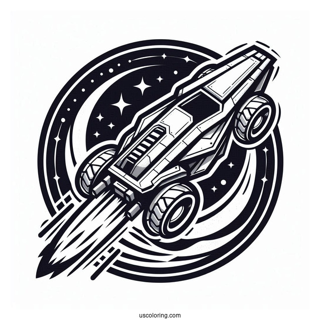 Rocket League Coloring Page Of Logo