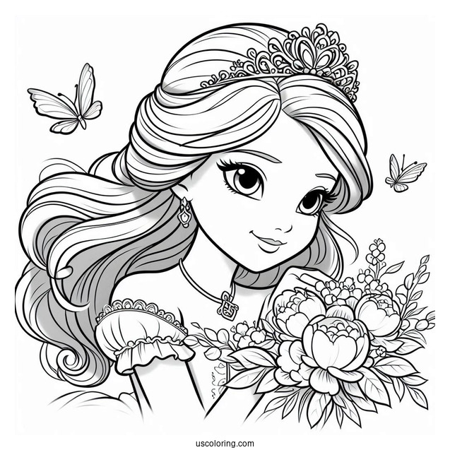Princess Coloring Page Of Teenage Sofia The First