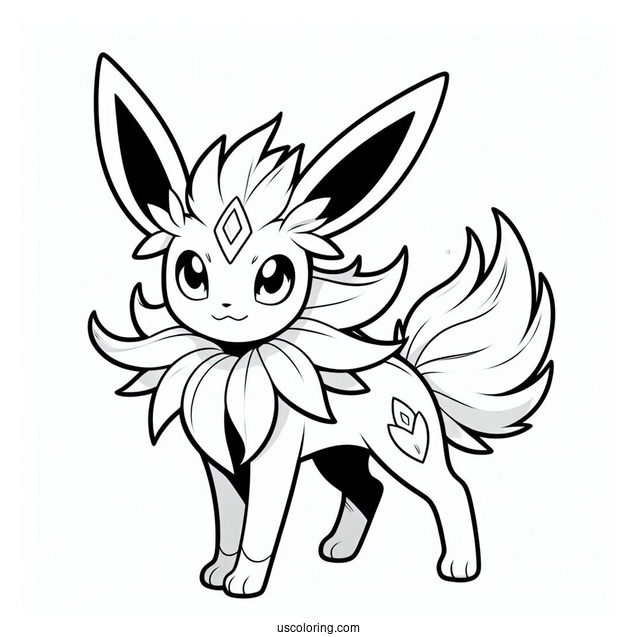 Sylveon Coloring Page Of Flareon, Jolteon, And Espion