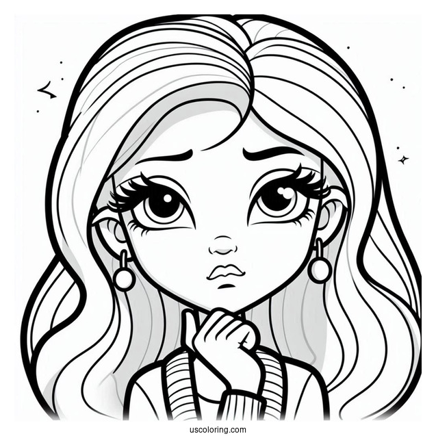 Polly Pocket Coloring Page Of Skeptical Gwen Grande