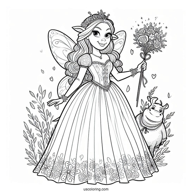 Fairy Godmother From Shrek To Color