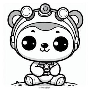 Octonauts Coloring Page Of Cute Kwazii For Preschoolers