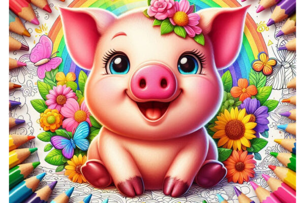 Pig Coloring Pages Featured Image