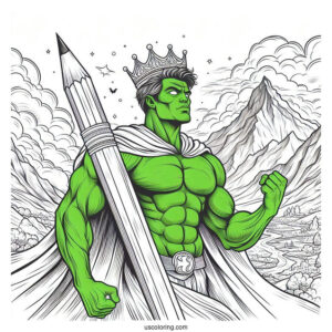 Detailed Hulk With World In Background