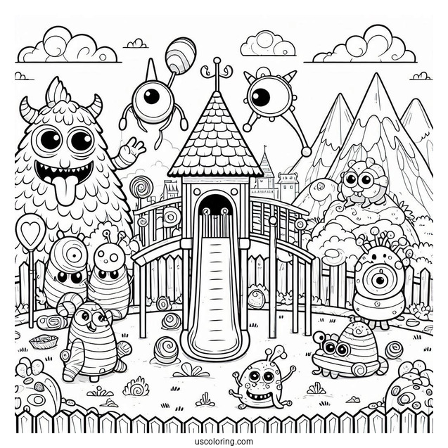 My Singing Monsters Coloring Page Of Playground