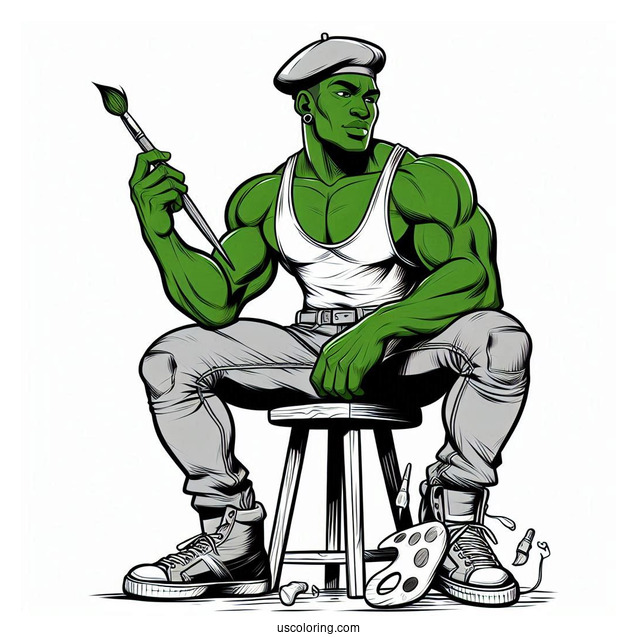 Hulk And Thor Coloring Page