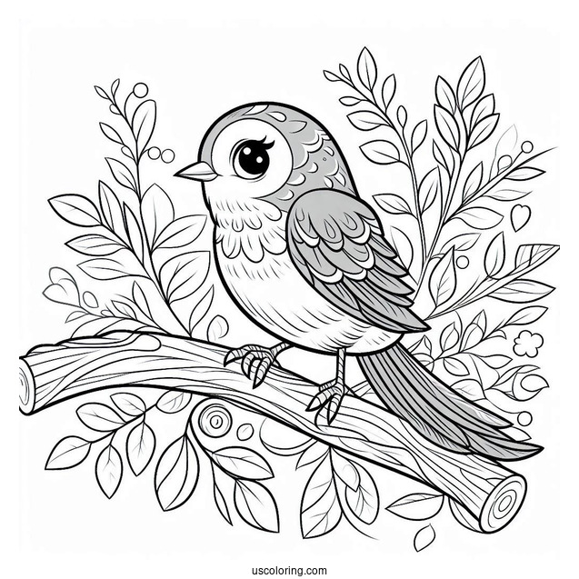 Blu Perched On Linda s Arm Coloring Page