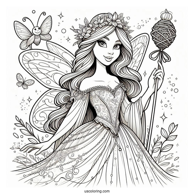 Fairy Godmother From Shrek To Color