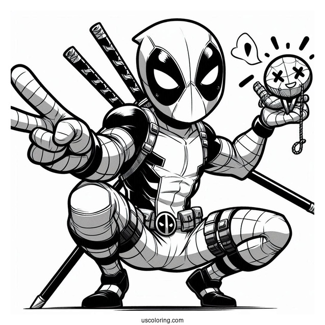 Deadpool Making a Funny Pose