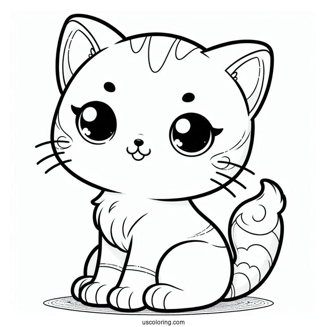 Cool Cat Dubbing Coloring Sheet