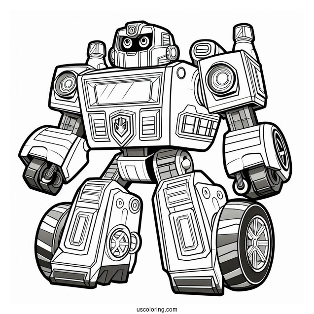 Rescue Bots Coloring Page Of Dani Burns