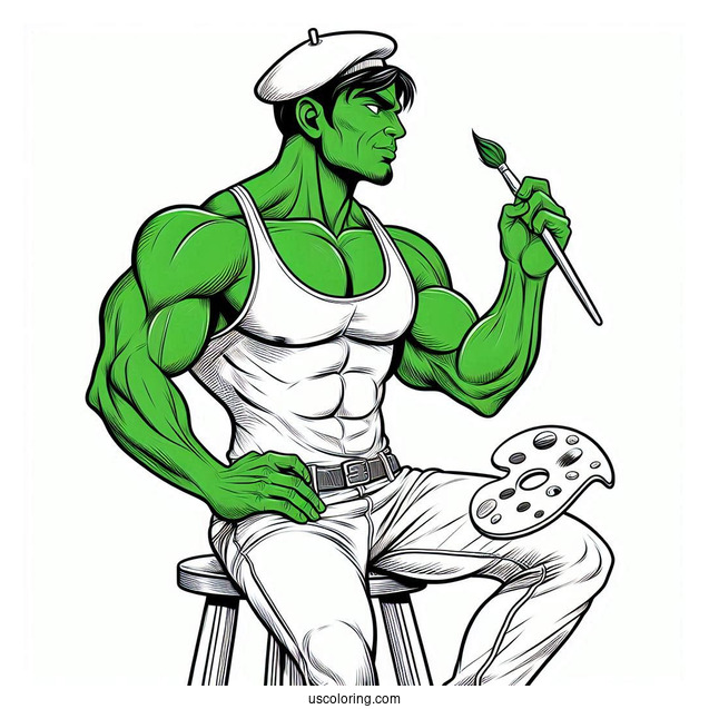 Hulk And Thor Coloring Page