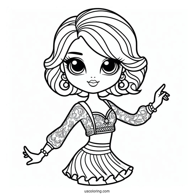 Line Dancer From Dance Club