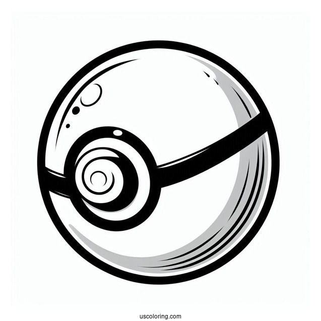 Master Pokéball Coloring Page