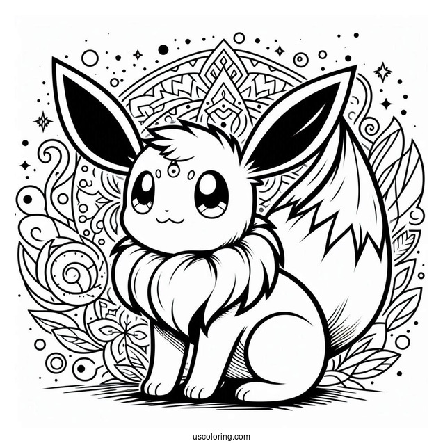 Simple Eevee Mandala