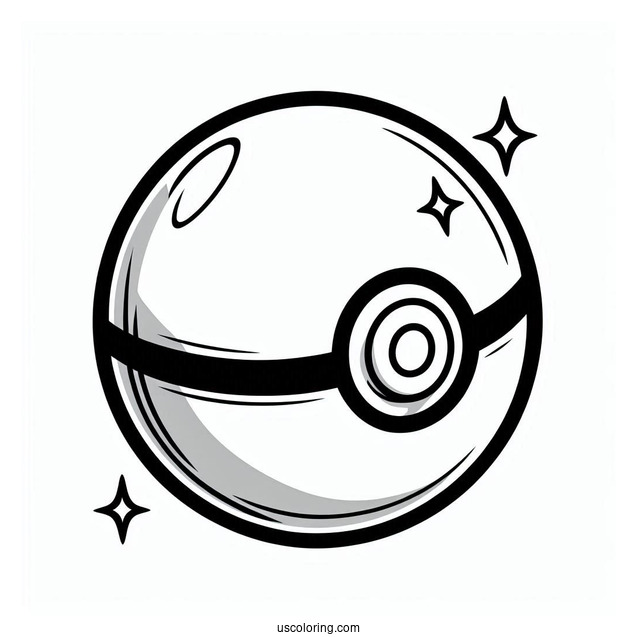 Pokemon Poke Ball Coloring Page