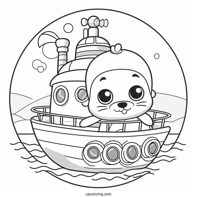 Octonauts Coloring Page Inside The Ship