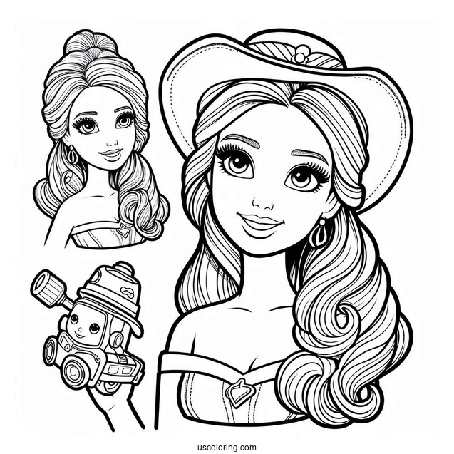 Barbie From Toy Story Coloring Page