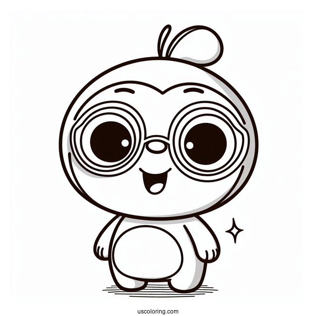 Pororo Coloring Page Of Eddy Outline For Preschoolers