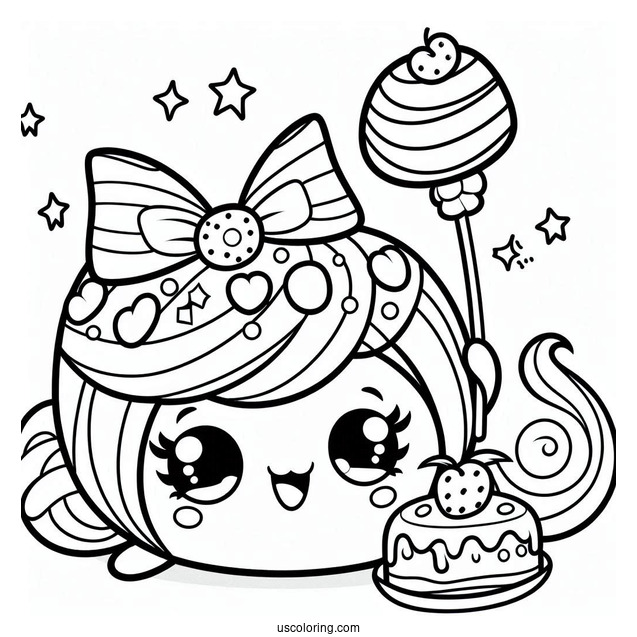 Twinky Winks Shopkins Coloring Sheet For Kids