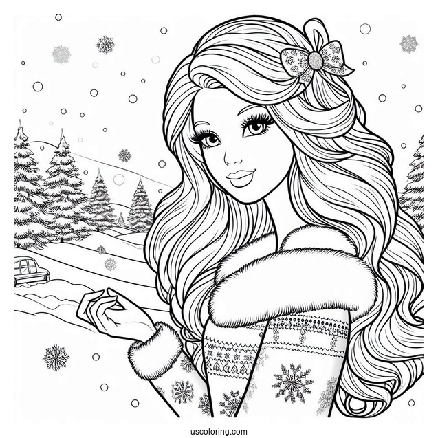 Barbie In The Snow