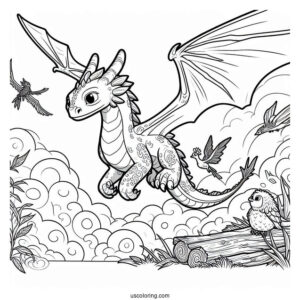 Raya And The Last Dragon Coloring Page Poster