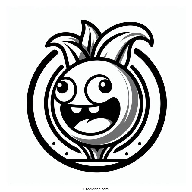 Plants Vs Zombies Logo To Color For Kids