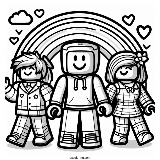 Roblox Rainbow Friends Coloring Page