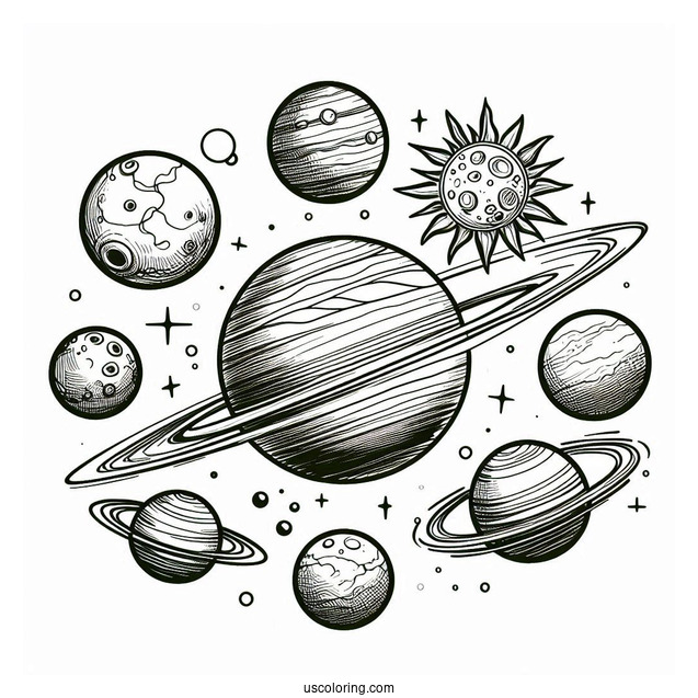 Planets In The Solar System To Color