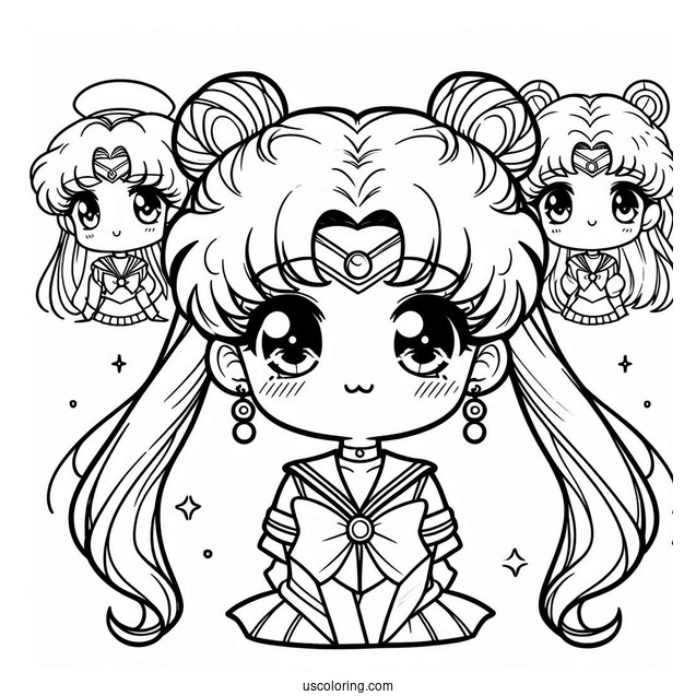 Cute Chibiusa Coloring Page