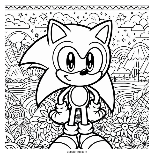 Sonic Exe Coloring Page Smiling With Bloody Eyes