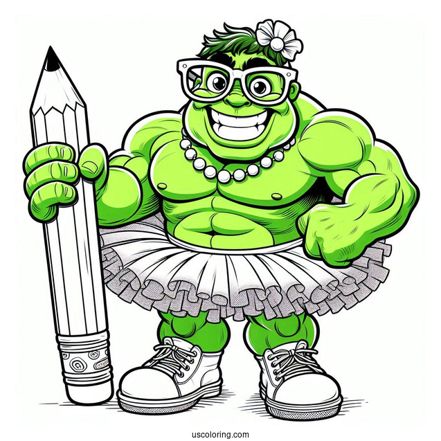 Big Hulk Smash Coloring In