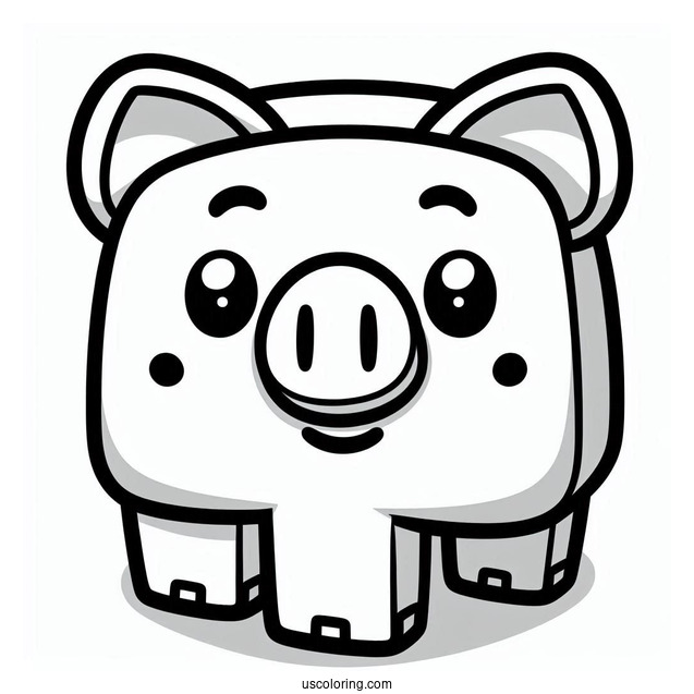 Coloring Page Of Piggy From Roblox