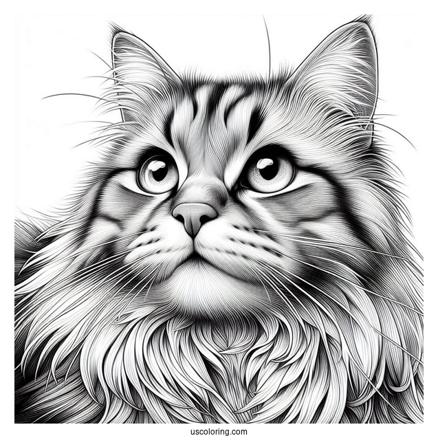 Close Up Of Realistic Cat