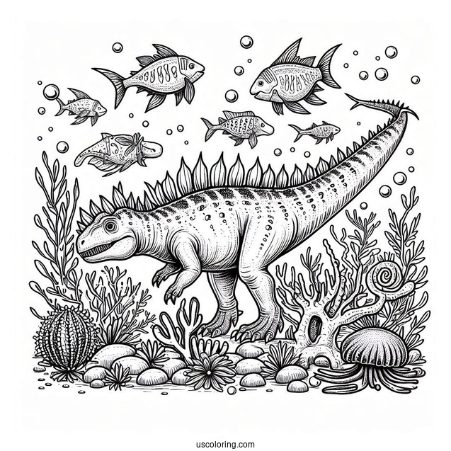 Terrifying Liopleaurodon Under The Sea