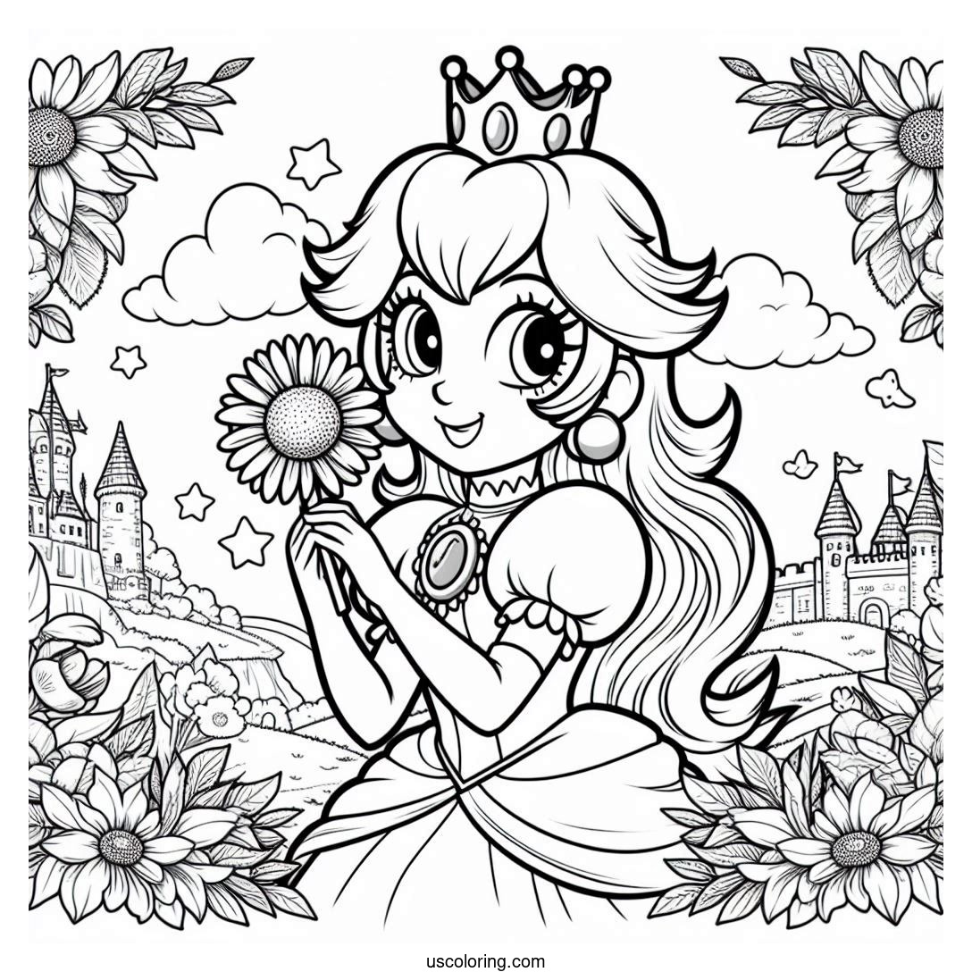 Princess Peach Coloring Pages (Free PDF Printables)