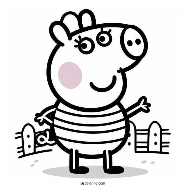 George Peppa Pig Coloring Page