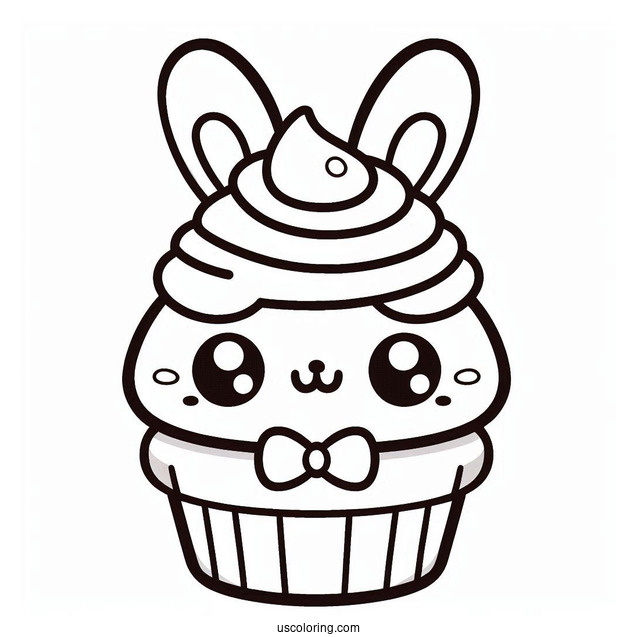 Coloring Page Of Creamy Bun-Bun Shopkins For Kids