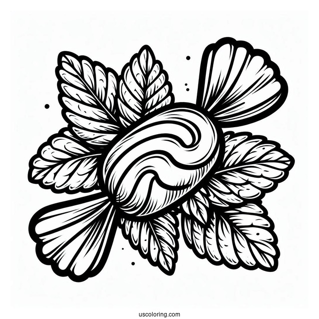 Simple Mint Candy To Color