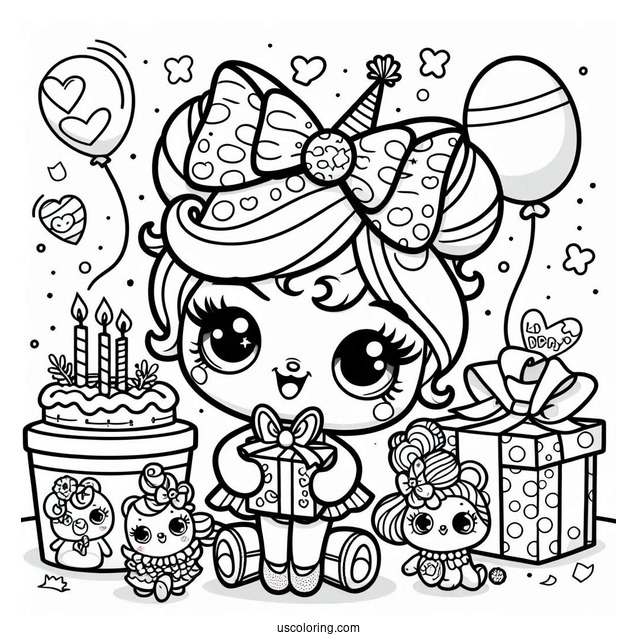 Birthday Betty Shopkins With Presents