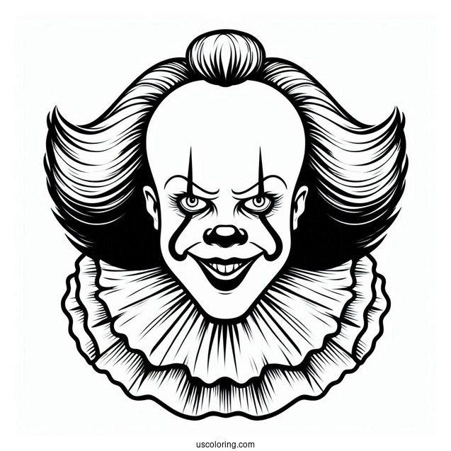 Easy Outline of Pennywise from IT