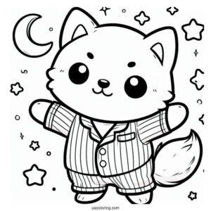 Kawaii Shiba Inu In Pajamas